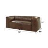 Brancaster - Top Grain Leather Living Room Set - Brown - Image 10