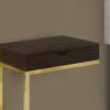 Accent Table, C - Shaped, Contemporary - Espresso - Image 3