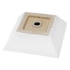 16" 6" Modern European Square Vessel Sink Glossy Porcelain Bathroom Vanity Top Above Counter Ceramic Basin - White - Image 5