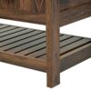Hall Tree With 6 Hooks And Hinged Lid, Coat Hanger, Entryway Bench, Storage Bench, 3 In 1 Design, For Entrance, Hallway - Brown - Image 20