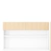 2 Door Storage Desk Wardrobe For Bedroom With Shelves And Drawers - Natural - Image 8