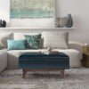 Owen - Small Rectangular Storage Ottoman - Distressed Dark Blue - Image 9