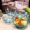 Swirl Acrylic Serving Bowls Unbreakable Small Plastic Bowls Soup And Salad Bowls Bpa Free - Blue - Image 3