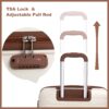5 Piece Set (20"24"28 +A Travel Bag And A Toiletry Bag), Pp Hardshell Carry On Luggage Set With Tsa Lock Carry On Suitcase Luggage Durable Suitcase - White - Image 9