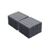 20 Piece Interlocking Deck Tiles Striped Pattern, Square Acacia Hardwood Outdoor Flooring For Patio, Bancony, Pool Side - Light Gray - Image 27