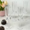 Halo - Oval Unbreakable Tritan Plastic Champagne Flutes (Set of 4) - Clear - Image 4