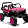 12V7A*2 30W*4 Four-Wheel Drive Leather Seat One Button Start, Forward And Backward, High And Low Speed, Music, Front Light, Power Display, Two Doors Can Open, 2.4G R / C, Seat Belt Four Wheel Absorber - Pink - Image 7