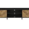 TV Stand, Console, Media Entertainment Center, Storage Cabinet, Modern Design - Black - Image 2