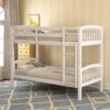 Twin Over Twin Bunk Bed & Ladder - White - Image 11