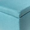 Storage Ottoman Bench With Polyester Upholstery And Wood Frame - Teal - Image 6