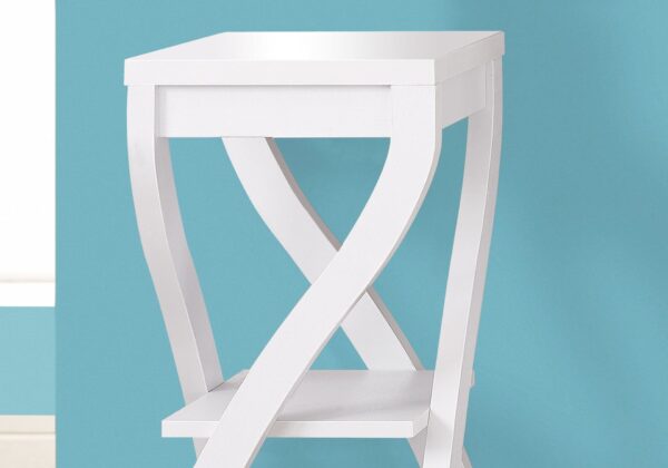 Accent Table, Square, Contemporary & Modern - White