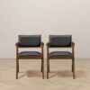 Athena - Dining Chair (Set of 2) - Black / Brown - Image 2