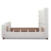 Brooklyn - King Tufted Panel Bed Headboard And Footboard Set - Antique White - Image 4