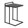 Accent Table, C - Shaped, Stylish Modern - Gray - Image 4