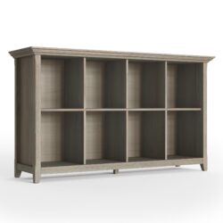 Amherst - 8 Cube Storage Sofa Table - Distressed Gray