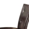 Britney - Synthetic Leather Side Chair (Set of 2) - Brown / Walnut - Image 5