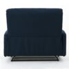Alma - Contemporary Upholstered Loveseat Recliner - Navy Blue - Image 12