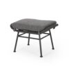 Outdoor Modern Boho Wicker Ottoman With Cushions (Set of 2) - Gray - Image 9