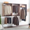 Devi - Wall Mounted Wood Closet System & Modular Units And Warm - Oak - Image 5