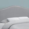 Full Size, Bed Headboard Only, Upholstered Transitional - Gray - Image 3