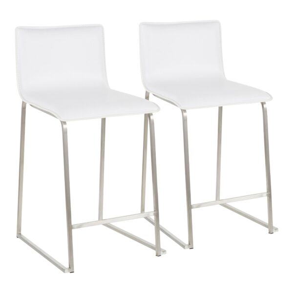 Mara - Contemporary Counter Stool (Set of 2) - White