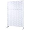 Outdoor & Indoor Privacy Screen Metal Privacy Screen, Freestanding Decorative Privacy Screen For Deck Balcony, Privacy Fence Panels - White - Image 7