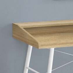 Computer Desk For Home Office, Laptop, Storage Shelves, Contemporary Versatile Placement - Natural