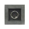 Modern Iron Square Fire Pit With 50, 000 Btu Output - Stone Gray - Image 9