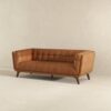 Addison - Leather Sofa - Brown / Rustic / Tan - Image 4