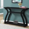 Accent Console Table For Entryway, Versatile Use - Black - Image 2