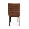 Upholstered Dining Chairs With Rubber Legs (Set of 2) - Cognac Brown - Image 9
