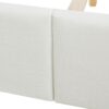 Marcella - Queen Upholstered Shelter Headboard Bed Set - Antique White - Image 5