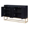 Modern Sideboard Elegant Buffet Cabinet With Large Storage Space For Dining Room, Entryway - Black - Image 10