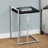 Accent Table, C - Shaped, Modern - Black - Image 9