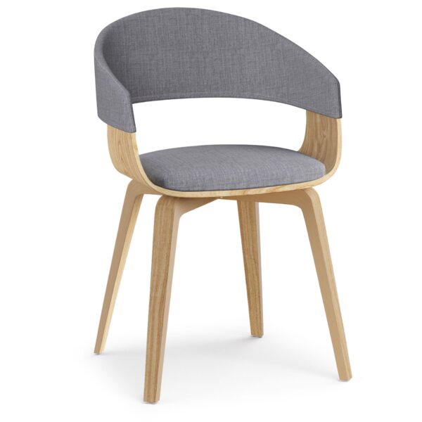 Lowell - Bentwood Dining Chair - Light Gray / Light Brown