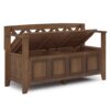 Amherst - Entryway Storage Bench - Rustic Natural Aged Brown - Image 2