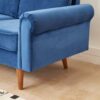 Stationary Loveseat - Space Blue - Image 9
