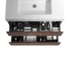 Alice - 30" Bathroom Vanity With Sink, Large Storage Wall Mounted Floating Bathroom Vanity For Modern Bathroom, One-Piece Sink Basin Without Drain And Faucet - Walnut / White - Image 7