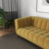 Addison - Large Velvet Sofa - Gold - Image 6
