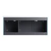 Contemporary Wall Mounted Bathroom Vanity With 3 Soft Close Doors - Lake Blue - Image 9
