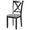 6 Piece Kitchen Dining Table Set Wooden Rectangular Dining Table, 4 Chairs And Bench Family Furniture - Espresso - Image 10