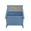 2 Drawer Side Table, Natural Rattan, American Furniture, End Table Suitable For Bedroom, Living Room, Or Study - Blue - Image 15