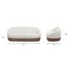 Willow - Upholstered Woven Patio Deep Seating Sofa, Wicker Frame - Wheat Beige / Golden Brown - Image 9