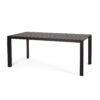 Modern Metal And Polypropylene 7 Piece Outdoor Dining Set With Stackable Chairs - Black - Image 15