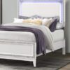 Almera - Queen Bed Glitter - White - Image 5