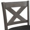5 Pieces Counter Height Rustic Farmhouse Dining Room Wooden Bar Table Set With 2 Stools And 2 Chairs - Gray - Image 22