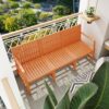 1 Piece Indoor / Outdoor 3 Seater Sofa, UV Resistant, Waterproof And Durable - Apricot Brown - Image 4