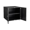 Office Furniture Copier Cabinet, 2 Door Steel Copier Stand, Mobile Pedestal File Printer Stand - Black - Image 4