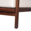 Outdoor Lounge Chair With Woven Backrest, Solid Wood Frame, Comfortable Cushions - Walnut - Image 14