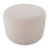 Large Round Pouf - Knitted Beige - Image 2